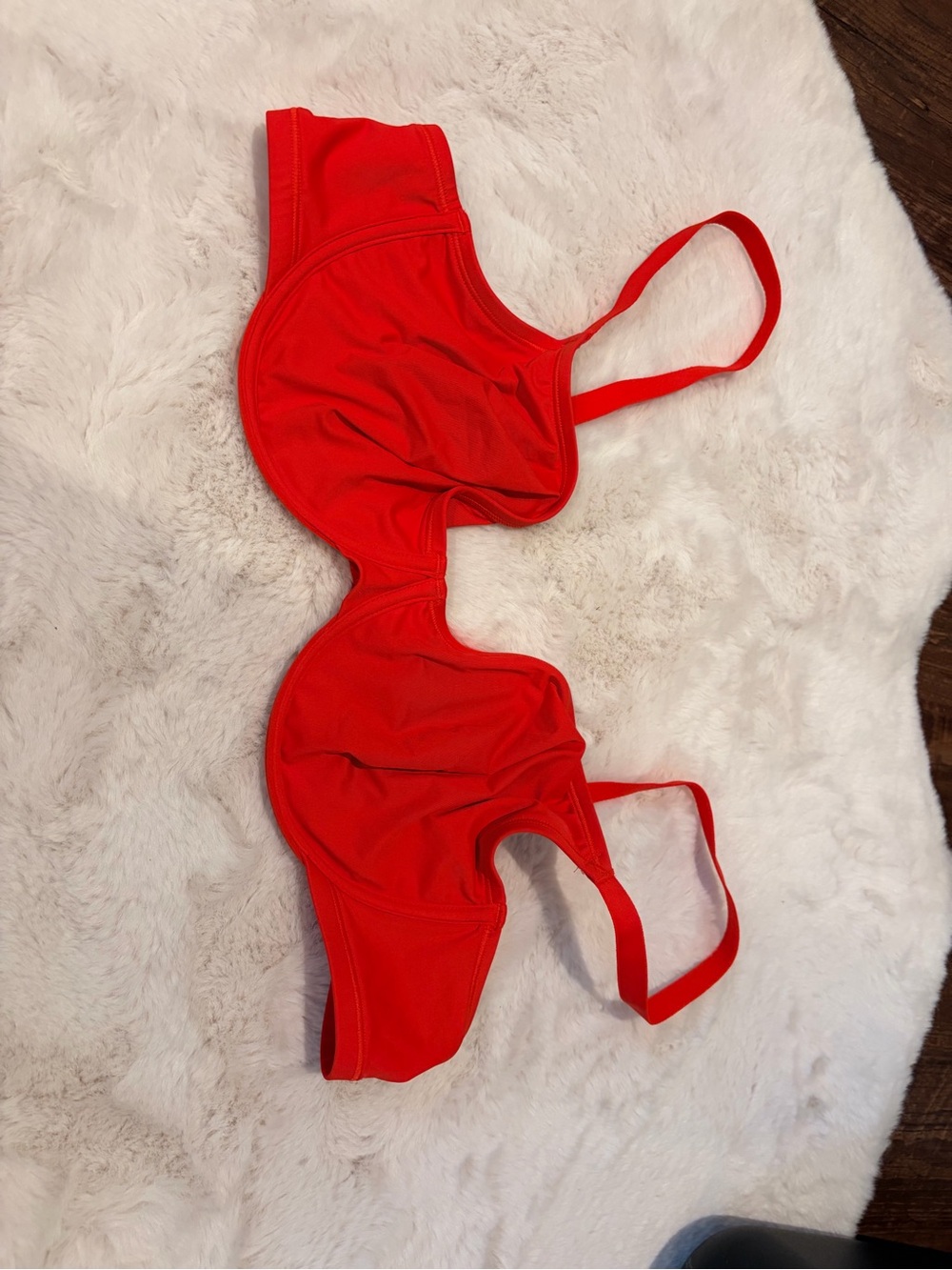 SKIMS Red Underwire Bikini Top